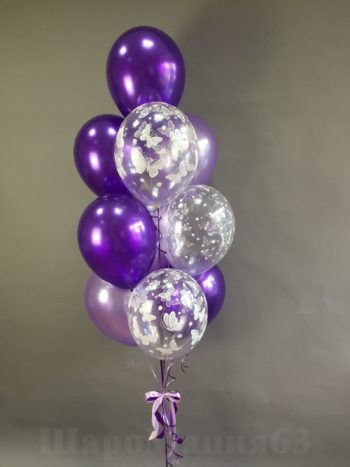 фиолетовые шары
