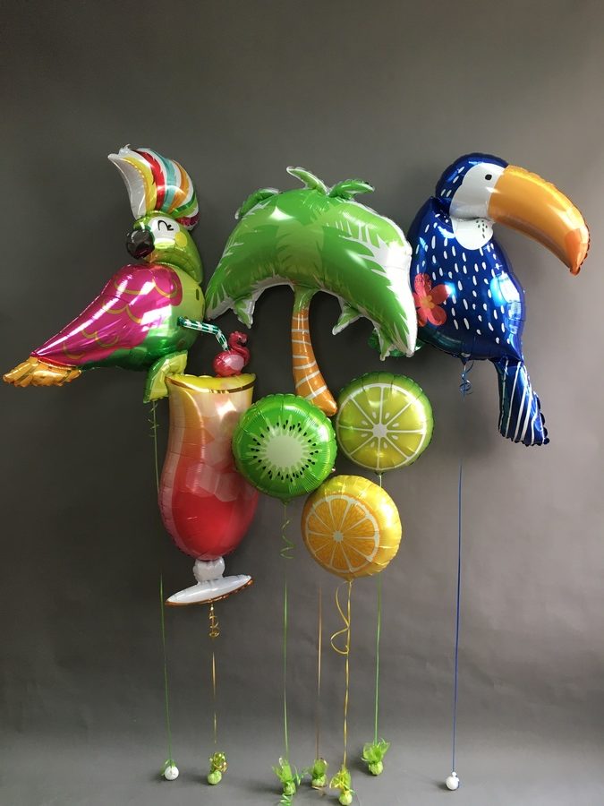 шарики для тропической вечеринки